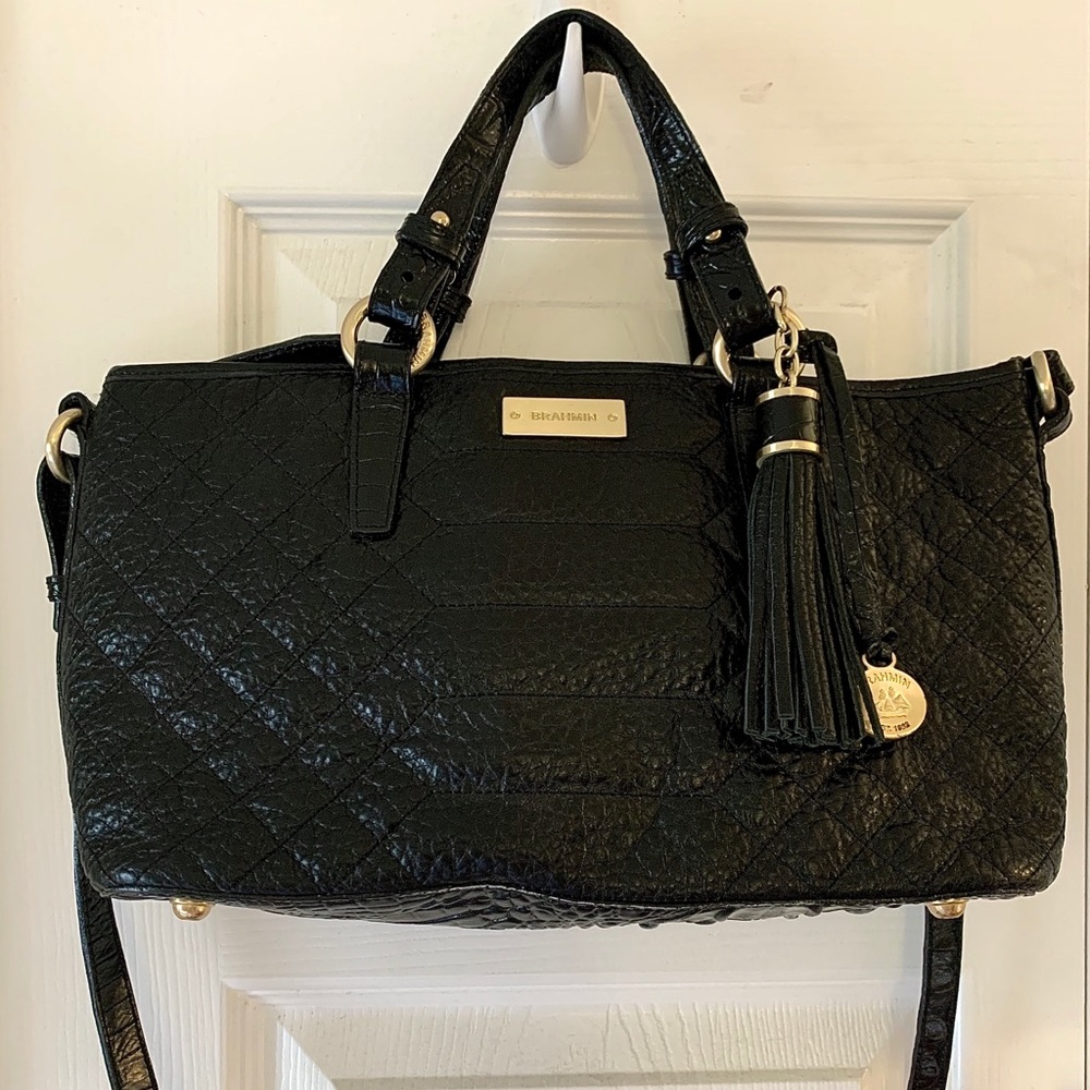 Quilted leather Brahmin purse